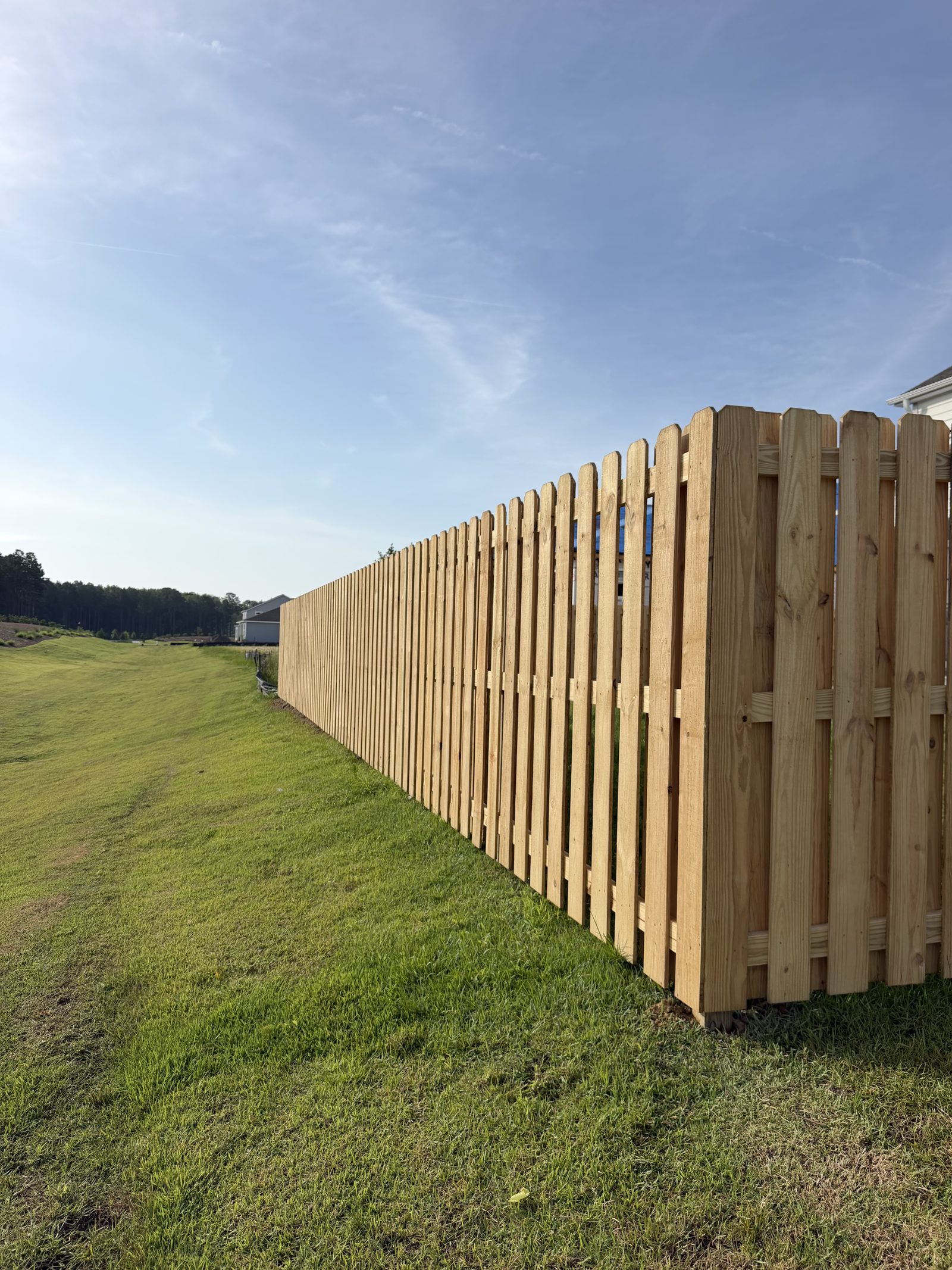Wood fence